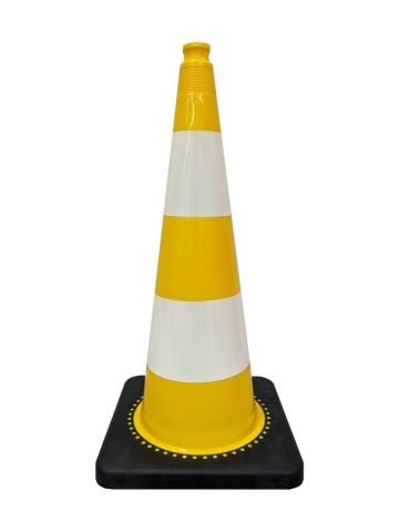 Pachołek 75 cm PVC/REC żółty - odblaskowy