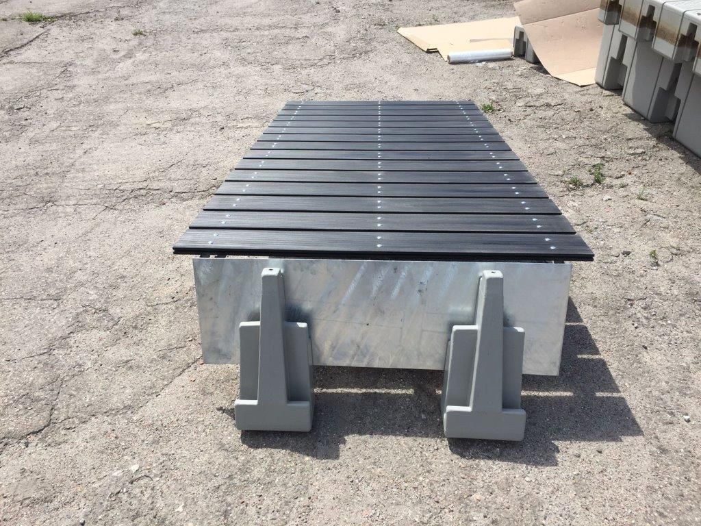 Nástupní můstek k modulárnímu plovoucímu molu 200×110 cm