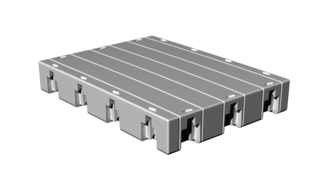 Modular dock - basic modul - 116 x 155 x 25 cm