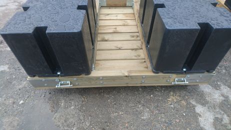 Pontoon black 200l. 100 x 50 x 42 cm