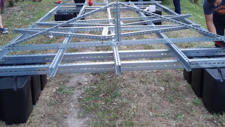 Float for photovoltaic panels 100 cm X 50 cm X 42 cm