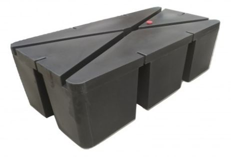 Pontoon black 200l. 100 x 50 x 42 cm