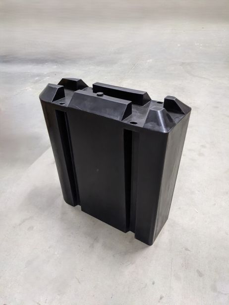 Y-bom float black 30 x 80 x 80 cm - for 100 mm profile