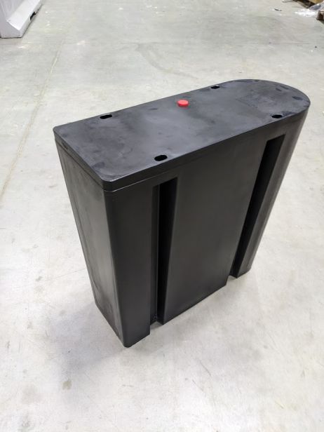 Gateway Ponton, Y-Bom ohne Profilaufnahme, schwarz, 190 Liter, PE