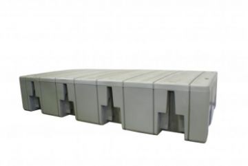 Basic modules WP 907 kg series with end pieces, 1230 x 4920 mm, highboard