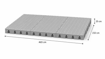 floating platform 465x232x25 cm