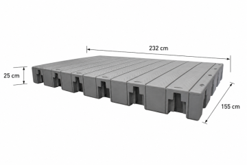 Modular low-sided platform