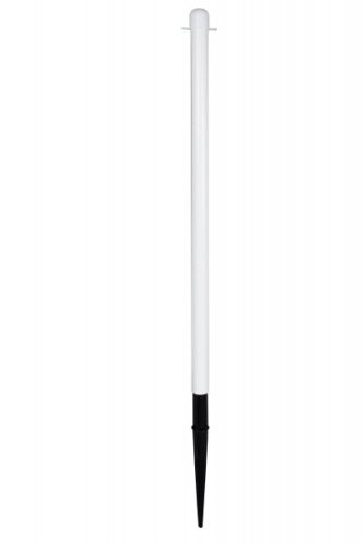 Słupek do łańcucha 100 cm - biały - wbijany