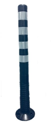 Flexible post 1000 mm - black, white tape