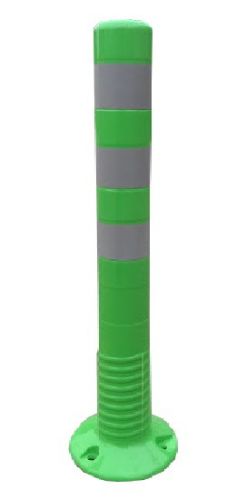 Flexible post 750mm green with white tape