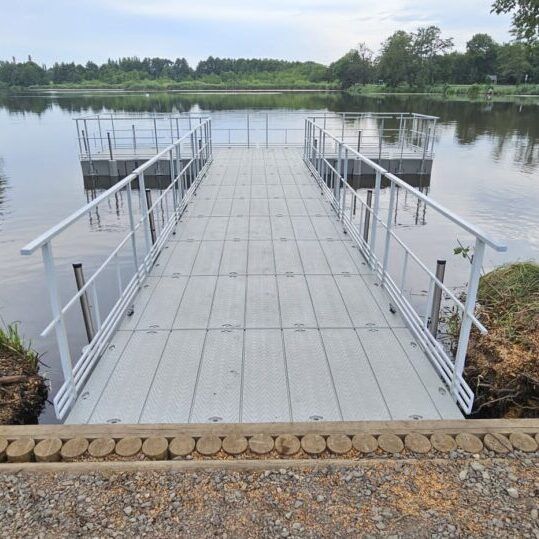 Side Safety Railing for 25 cm high Modular Floating Dock 232x110 cm