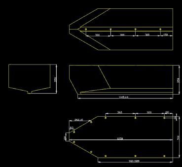Start/end of catamaran pontoon - black green
