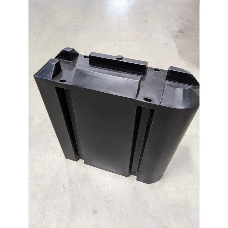 Y-bom float black 30 x 80 x 80 cm - for 100 mm profile