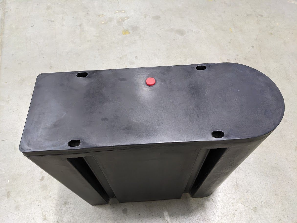 Gateway Ponton, Y-Bom ohne Profilaufnahme, schwarz, 190 Liter, PE