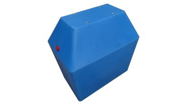 Float 60x40x61 Y-bom blue + 4 stainless steel threads