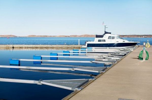 Float 60x40x61 Y-bom blue + 4 stainless steel threads