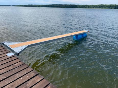 Pływak Y-bom czarny 30 x 80 x 80 cm - pod profil 100 mm