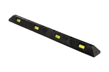 Ogranicznik parkingowy PVC 1750x145x120 mm czarny, odblask żółty