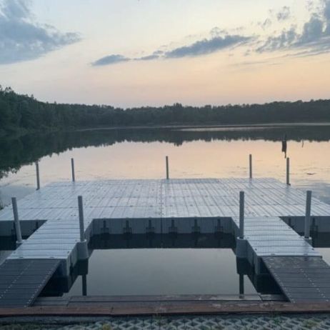 Nástupný mostík k modulárnemu plávajúcemu mólu 200×110 cm