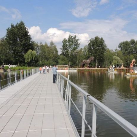 Side Safety Railing for 25 cm high Modular Floating Dock 144 x 110 cm