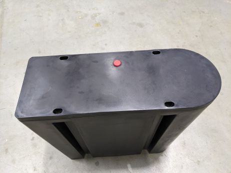 Gateway Ponton, Y-Bom ohne Profilaufnahme, schwarz, 190 Liter, PE