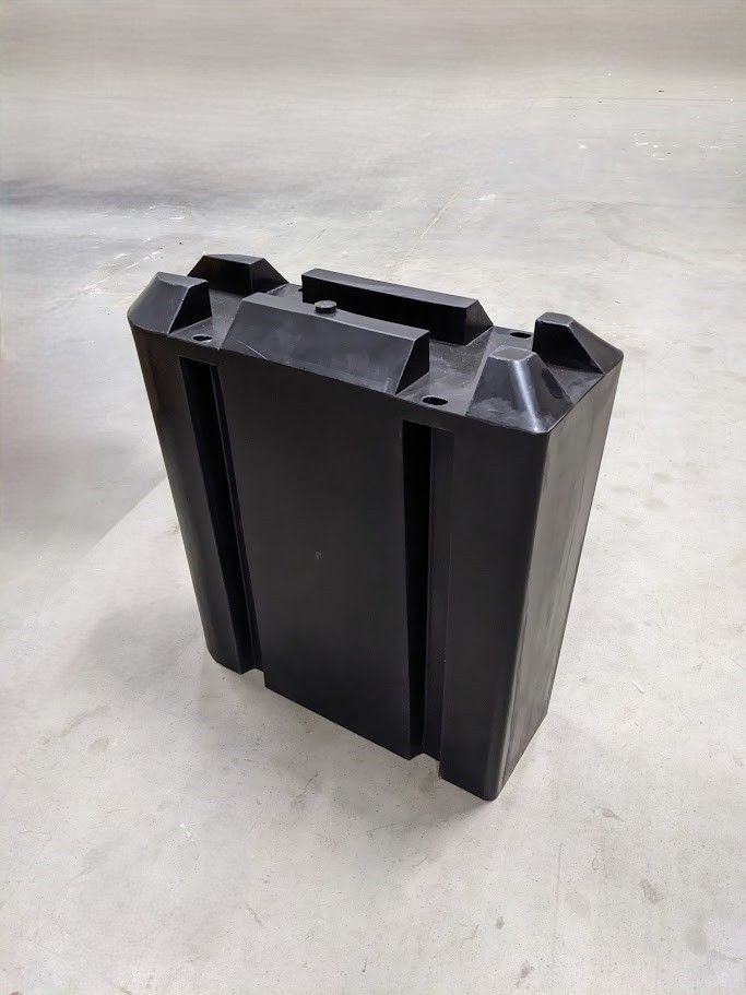 Y-bom plavák čierny 30 x 80 x 80 cm - pre 100 mm profil